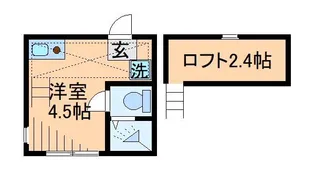 神奈川県横浜市港北区綱島西4【アパート】の間取り