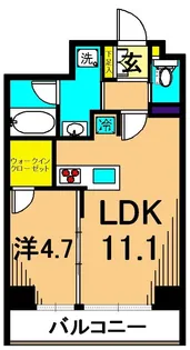 フレンシア大森山王【3階】の間取り