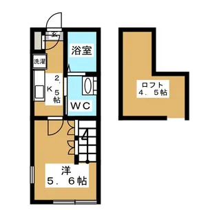 横浜ノヴァンブル【2階】の間取り