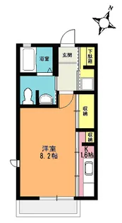 【SHM】フォレスタ デュエ【1階】の間取り