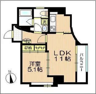クレア板橋本町【6階】の間取り