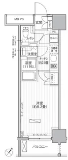 ヒューリックレジデンス駒込【2階】の間取り
