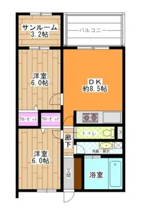 MKマンション【5階】の間取り