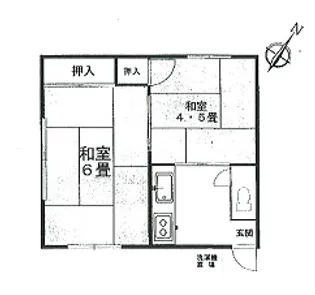 コーポ小野寺【2階】の間取り