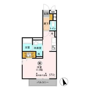 メルヴェーユ花水木I【3階】の間取り