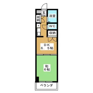 ハイネスト浜島【6階】の間取り