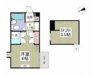 フジパレス行田壱番館【1階】の間取り