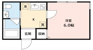 プライムコート浜野【2階】の間取り