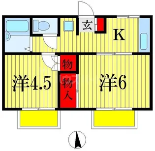 サニーハウス蘇我【2階】の間取り