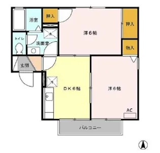 ジュピターズB【2階】の間取り