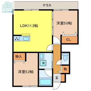 Porte bonheur【1階】の間取り