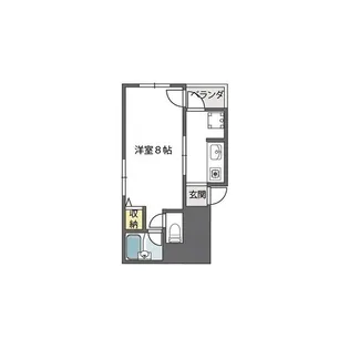 プランドールキンエー難波【4階】の間取り