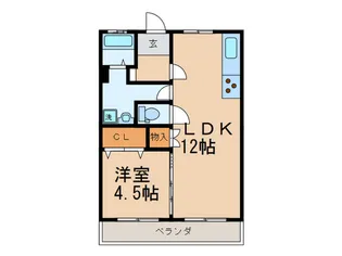 組坂ビル N09【2階】の間取り