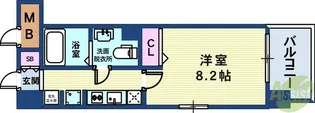 アドバンス三宮IVルシール【14階】の間取り