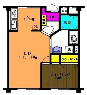 シルクハイツ【2階】の間取り