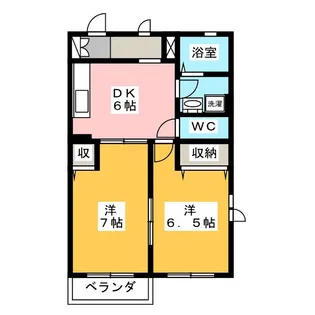 トランキルタナカA【2階】の間取り