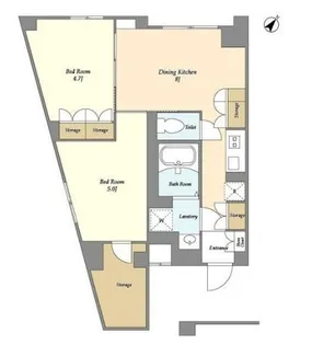 ジニア不動前【4階】の間取り