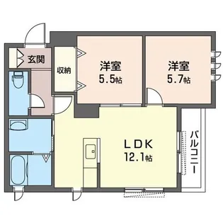 らむずいあ【1階】の間取り