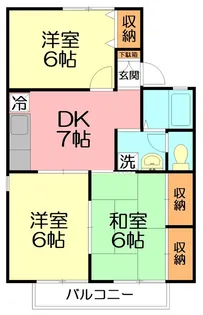 レジデンス蘭【1階】の間取り