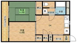 プリメーラ橘【1階】の間取り