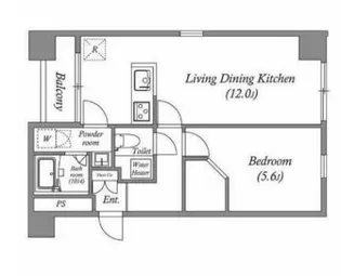 オーパスホームズ八丁堀【6階】の間取り