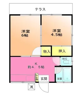 長島荘【1階】の間取り