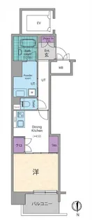 ビエラコート内久宝寺【3階】の間取り