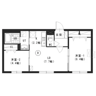 エクセル白石【4階】の間取り