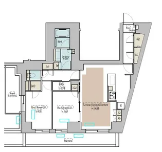 Brillia ist 池尻大橋 ブリリアイスト池尻大橋【8階】の間取り