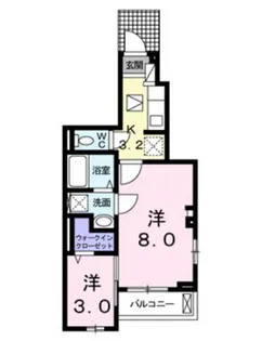 プレイス ワン【1階】の間取り