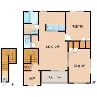 ステラ・マリノII【2階】の間取り