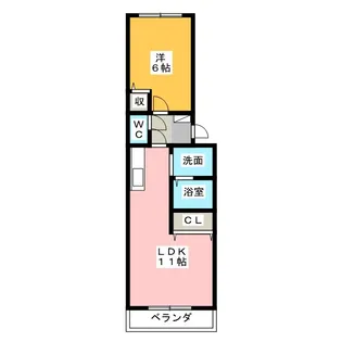 シャトーマジョール【2階】の間取り