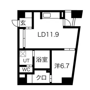 W.O.B.NISHIUMEDA【4階】の間取り