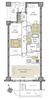 プラウド新宿中落合【1階】の間取り