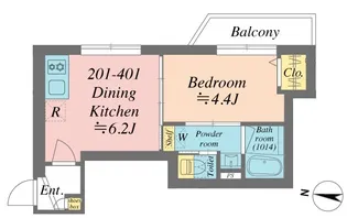Grande Shakujiidai【2階】の間取り