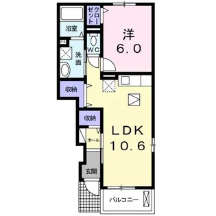 アバンツァートM’S【1階】の間取り