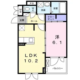 ダードン【2階】の間取り