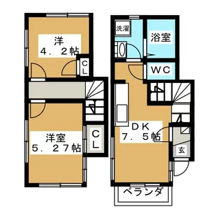 二ツ木花輪レジデンスの間取り