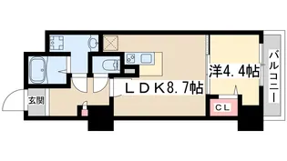グランセジュール江坂【6階】の間取り