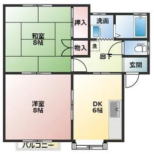 イーストK【2階】の間取り