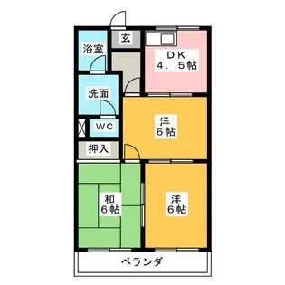 メゾンエクセル2【1階】の間取り