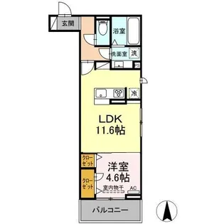 セレスティア助光 B棟【2階】の間取り
