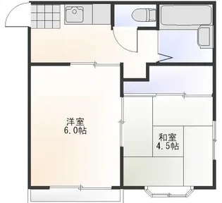 ハイツリネア【1階】の間取り