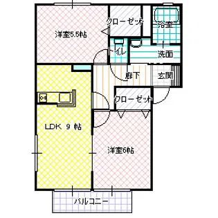 ファミーリェ II【2階】の間取り