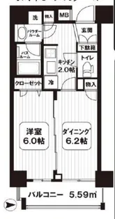 ヴェルディーク浅草【1階】の間取り