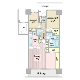 ガーデナヴィル市川妙典【9階】の間取り