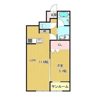 ル・グラン【1階】の間取り