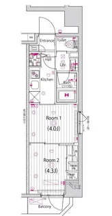 ガーラ・プレシャス赤坂見附【3階】の間取り