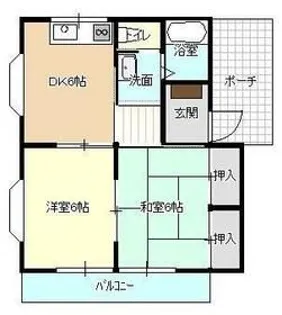 ドエル富塚【1階】の間取り