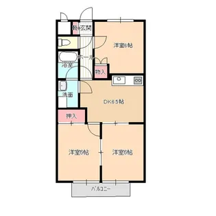 Surplus Threeキャッスルトマト【1階】の間取り